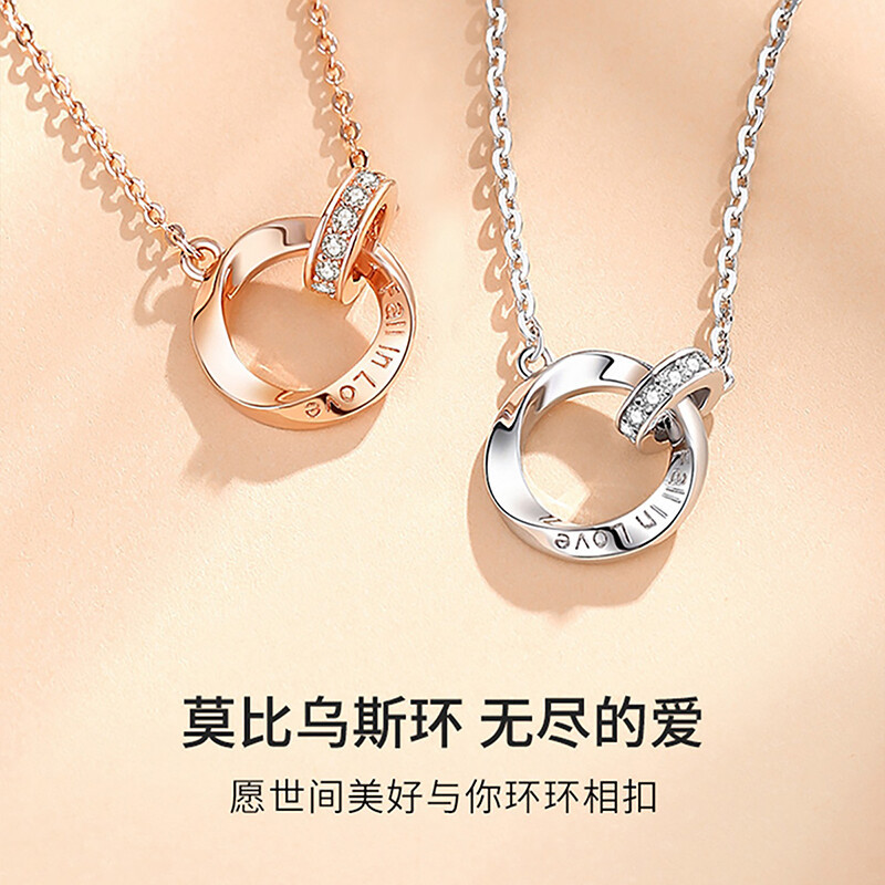 K金小众设计高级感简约时尚纯银项链...